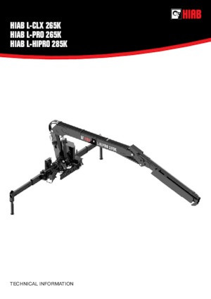 Гідравлічні вантажні крани Hiab L-HiPro 285K-3