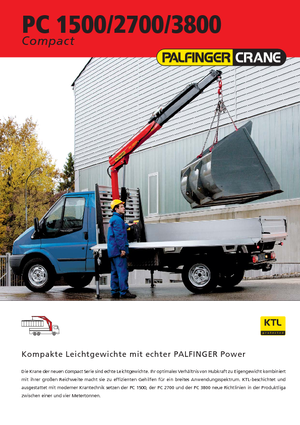 Гідравлічні вантажні крани Palfinger PC 3800 B