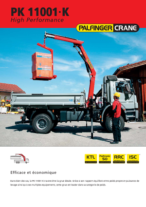 Гідравлічні вантажні крани Palfinger PK 11001 K
