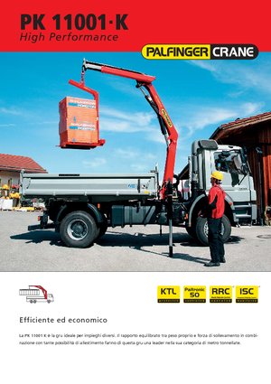 Гідравлічні вантажні крани Palfinger PK 11001 K