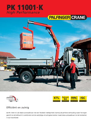 Гідравлічні вантажні крани Palfinger PK 11001 K