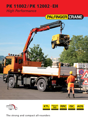 Гідравлічні вантажні крани Palfinger PK 11002 A