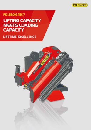 Гідравлічні вантажні крани Palfinger PK 135.002 TEC 7 E 