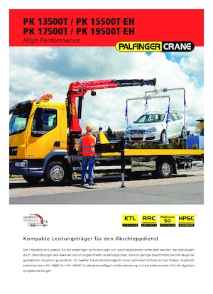 Гідравлічні вантажні крани Palfinger PK 17500 T C