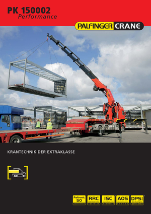 Гідравлічні вантажні крани Palfinger PK 150002 HPLS E