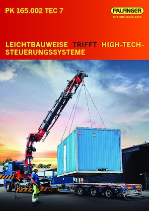 Гідравлічні вантажні крани Palfinger PK 165.002 TEC 7 H 
