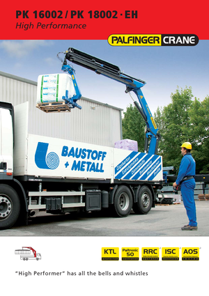 Гідравлічні вантажні крани Palfinger PK 18002-EH E