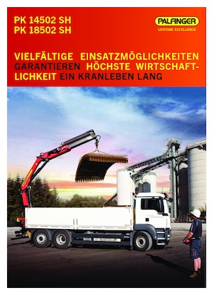 Гідравлічні вантажні крани Palfinger PK 18502 SH E