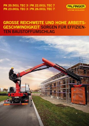 Гідравлічні вантажні крани Palfinger PK 23.001L TEC 3 C