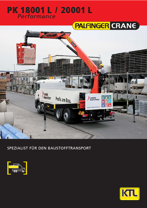 Гідравлічні вантажні крани Palfinger PK 20001 LA 4 HPLS