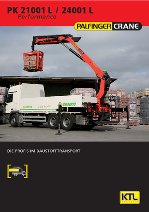 Гідравлічні вантажні крани Palfinger PK 21001 LBH 4