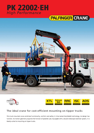 Гідравлічні вантажні крани Palfinger PK 22002-EH E