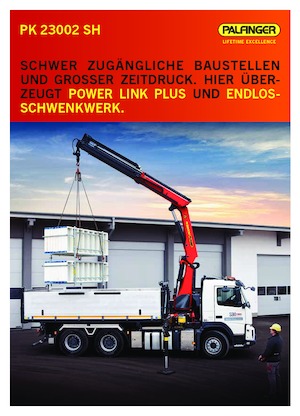 Гідравлічні вантажні крани Palfinger PK 23002 SH B