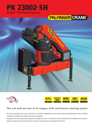 Гідравлічні вантажні крани Palfinger PK 23002 SH B