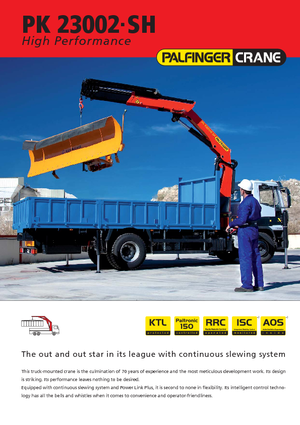 Гідравлічні вантажні крани Palfinger PK 23002 SH B