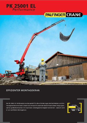 Гідравлічні вантажні крани Palfinger PK 25001 ELA