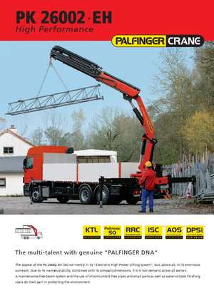 Гідравлічні вантажні крани Palfinger PK 26002 EH F