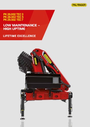 Гідравлічні вантажні крани Palfinger PK 28.002 TEC 5 F