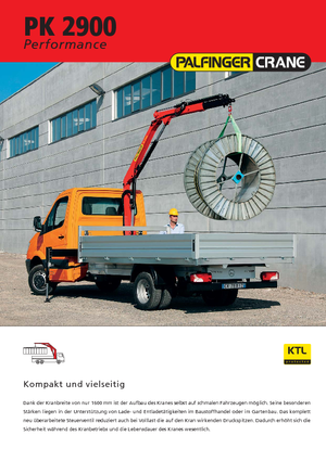 Гідравлічні вантажні крани Palfinger PK 2900 A