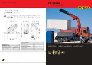 Гідравлічні вантажні крани Palfinger PK 38502 E