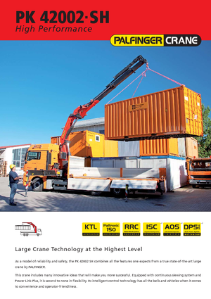 Гідравлічні вантажні крани Palfinger PK 42502 HPLS B