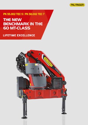 Гідравлічні вантажні крани Palfinger PK 58.002 TEC 7 A