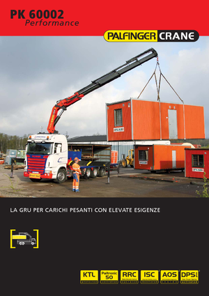 Гідравлічні вантажні крани Palfinger PK 60002 HPLS C