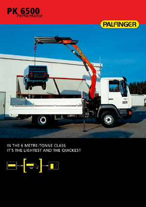 Гідравлічні вантажні крани Palfinger PK 6500