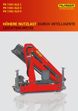 Гідравлічні вантажні крани Palfinger PK 7.501 SLD 5