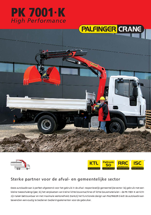 Гідравлічні вантажні крани Palfinger PK 7001 K A