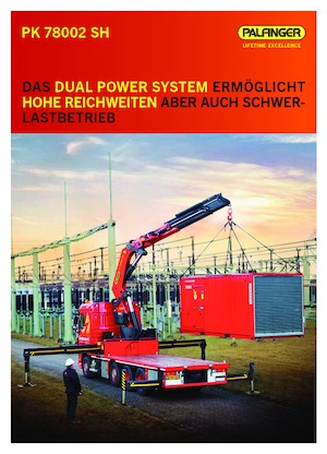 Гідравлічні вантажні крани Palfinger PK 78002 SH F