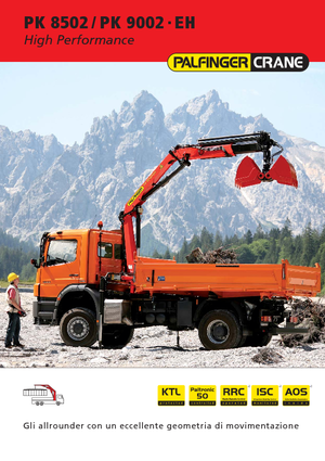 Гідравлічні вантажні крани Palfinger PK 8502