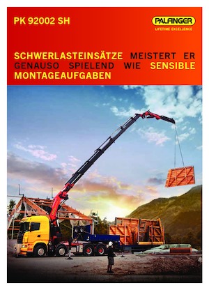 Гідравлічні вантажні крани Palfinger PK 92002 SH F