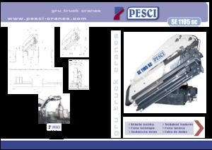 Гідравлічні вантажні крани Pesci SE 1105SC