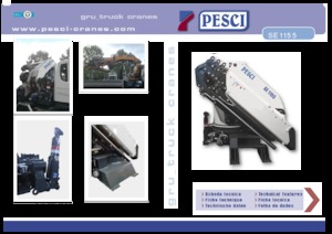 Гідравлічні вантажні крани Pesci SE 1155