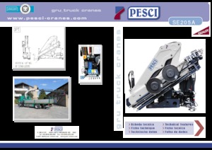 Гідравлічні вантажні крани Pesci SE 205A