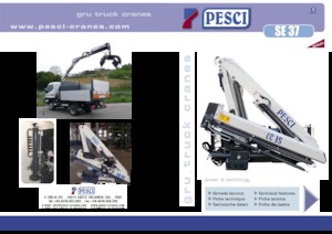 Гідравлічні вантажні крани Pesci SE 37