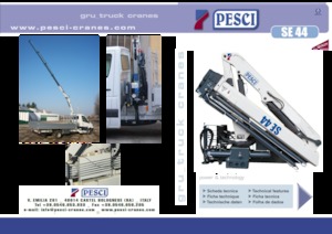 Гідравлічні вантажні крани Pesci SE 44