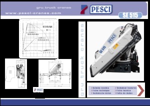 Гідравлічні вантажні крани Pesci SE 515