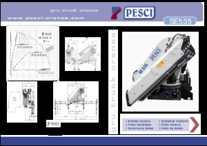 Гідравлічні вантажні крани Pesci SE 535
