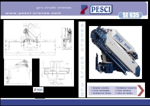 Гідравлічні вантажні крани Pesci SE 635