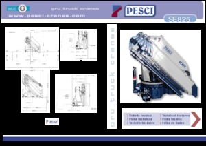 Гідравлічні вантажні крани Pesci SE 825
