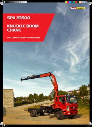 Гідравлічні вантажні крани Sany SPK 23500 A 