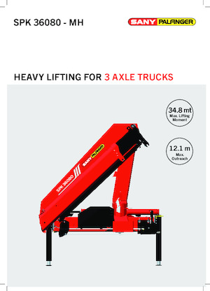 Гідравлічні вантажні крани Sany SPK 36080 B