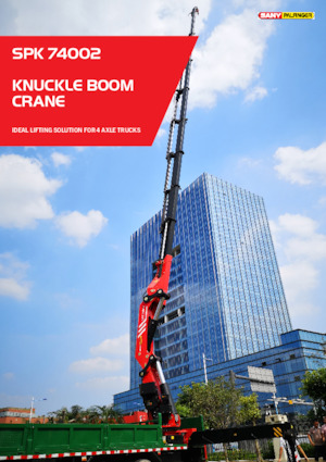 Гідравлічні вантажні крани Sany SPK 74002 C