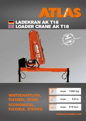 Гідравлічні вантажні крани Atlas T 18 A28