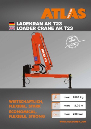 Гідравлічні вантажні крани Atlas T 23 A28