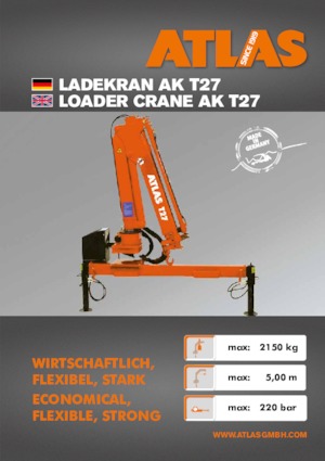 Гідравлічні вантажні крани Atlas T 27 A28