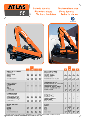 Гідравлічні вантажні крани T-Atlas TLC 55.2 A1