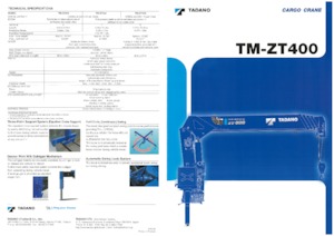 Гідравлічні вантажні крани Tadano TM-ZT404